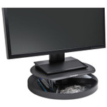 Kensington Spin2 Monitor Stand with SmartFit, 12.6" x 12.6" x 2.25" to 3.5", Black, Supports 40 lbs