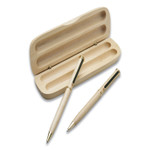 AbilityOne 7520014583932, SKILCRAFT Imperial Ballpoint Pen/Pencil Set, Retractable, Medium 0.5 mm, Black Ink, Tri-Wood Barrel