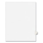 Avery Preprinted Legal Exhibit Side Tab Index Dividers, Avery Style, 26-Tab, V, 11 x 8.5, White, 25/Pack, (1422) View Product Image