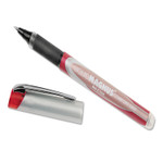 AbilityOne 7520015877781 SKILCRAFT Liquid Magnus Hybrid Gel Pen, Stick, Fine 0.7 mm, Red Ink, Red/Gray Barrel, 4/Pack (NSN5877781) View Product Image
