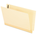 Pendaflex Manila Laminated End Tab Fastener Folders, 11-pt Manila, 0.75" Expansion, 1 Fastener, Legal Size, Manila Exterior, 50/Box