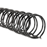 GBC WireBind Spines, 1/4" Diameter, 55 Sheet Capacity, Black, 100/Box (GBC9775008) View Product Image