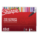 Sharpie Permanent Markers Ultimate Collection, Assorted Tip Sizes/Types, Assorted Colors, 45/Pack Product Image 