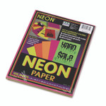 Pacon Array Colored Bond Paper, 24 lb Bond Weight, 8.5 x 11, Assorted Neon Colors, 100/Pack