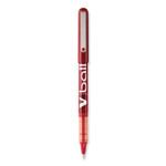 Pilot VBall Liquid Ink Roller Ball Pen, Stick, Extra-Fine 0.5 mm, Red Ink, Red/Clear Barrel, Dozen (PIL35202) View Product Image