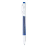 Pilot FriXion Fineliner Erasable Porous Point Pen, Stick, Fine 0.6 mm, Blue Ink, Blue/White Barrel, Dozen