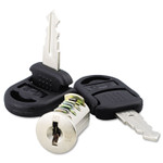 Alera Core Removable Lock and Key Set, Silver, 2 Keys (ALEVA501111) View Product Image