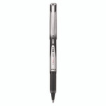 Pilot VBall Grip Liquid Ink Rollerball Pen, Stick, Fine 0.7 mm, Black Ink, Black/Silver Barrel, Dozen