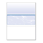 DocuGard Standard Security Check, 11 Features, 8.5 x 11, Blue Marble Middle, 500/Ream