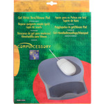Compucessory Mouse Pad,w/ Gel Wrist Rest,8-7/10"x10-1/5"x1-1/5",Charcoal (CCS55302) Product Image 