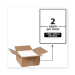 Avery Waterproof Shipping Labels with TrueBlock Technology, Laser Printers, 5.5 x 8.5, White, 2/Sheet, 500 Sheets/Box (AVE95526) View Product Image