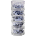 Chenille Kraft Company Wiggle Eyes Jar, 560/ST, Assorted Sized (CKC3407) View Product Image