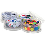Chenille Kraft Company Wiggle Eyes Jar, 400/ST, Assorted Sizes (CKC3409) View Product Image