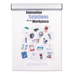 Advantus Grip-A-Strip Display Rails, 1.5" x 9", Satin Aluminum