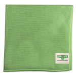 Unger SmartColor MicroWipes, Microfiber, 16 x 15, Green, 10/Pack (UNGMF400PK) View Product Image