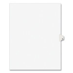 Avery Preprinted Legal Exhibit Side Tab Index Dividers, Avery Style, 26-Tab, N, 11 x 8.5, White, 25/Pack, (1414) View Product Image