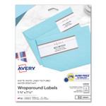 Avery Rectangle Labels, Inkjet/Laser Printers, 7.85 x 1.75, Textured White, 5/Sheet, 10 Sheets/Pack (AVE22838) View Product Image
