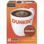 Dunkin' K-Cup Pods, Hazelnut, 22/Box