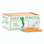 Dixon Golf Wooden Pencils, 2.2 mm, HB (#2), Black Lead, Yellow Barrel, 144/Box