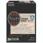Tully's Coffee French Roast Decaf Coffee K-Cups, 24/Box