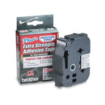 Brother P-Touch TZ Extra-Strength Adhesive Laminated Labeling Tape, 0.94" x 26.2 ft, Black on Matte Silver