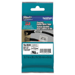 Brother P-Touch TZe Flexible Tape Cartridge for P-Touch Labelers, 0.7" x 26.2 ft, Black on White