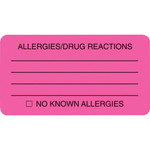 Tabbies ALLERY/DRUG REACTIONS Alert Labels (TAB01730) View Product Image