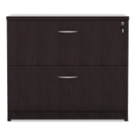 Alera Valencia Series Lateral File, 2 Legal/Letter-Size File Drawers, Espresso, 34" x 22.75" x 29.5" (ALEVA513622ES) View Product Image