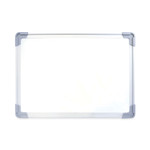 Flipside Dual-Sided Desktop Dry Erase Board, 18" x 12", White Surface, Satin Aluminum Frame