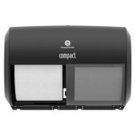 Georgia Pacific Professional Compact Coreless Side-by-Side 2-Roll Tissue Dispenser, 11.5 x 7.63 x 8, Black (GPC56784A) View Product Image