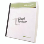 GBC Slide 'n Bind Report Cover, Swing Clip, 8.5 x 11, Frosted/Clear, 10/Pack