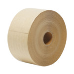 General Supply Glass-Fiber Reinforced Gummed Kraft Sealing Tape, 3" Core, 3" x 450 ft, Brown, 10/Carton