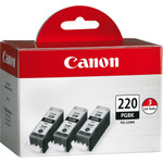 Canon PGI-220BK Original Ink Cartridge (CNMPGI220BK3PK) Product Image 