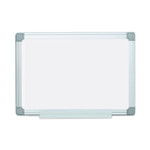 MasterVision Earth Silver Easy-Clean Dry Erase Board, Reversible, 24 x 18, White Surface, Silver Aluminum Frame View Product Image