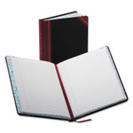 Boorum & Pease Account Record Book, Record-Style Rule, Black/Red/Gold Cover, 9.25 x 7.31 Sheets, 300 Sheets/Book (BOR38300R) View Product Image