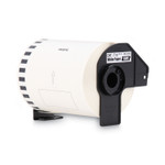 Brother Continuous Length Shipping Label Tape for QL-1050, 4" x 100 ft Roll, White
