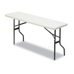 Iceberg IndestrucTable Classic Folding Table, Rectangular, 60" x 18" x 29", Platinum (ICE65353) View Product Image