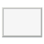 U Brands Magnetic Dry Erase Board with Aluminum Frame, 24" x 18" (Actual Size: 23" x 17"), White Surface, Satin Aluminum Frame