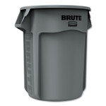 Rubbermaid Commercial Vented Round Brute Container, 55 gal, Plastic, Gray (RCP265500GY) View Product Image