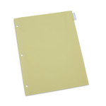 Universal Insertable Tab Index, 8-Tab, 11 x 8.5, Buff, Clear Tabs, 24 Sets (UNV20841) View Product Image