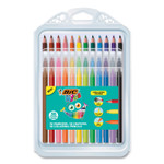 BIC Kids Coloring Combo Pack in Durable Case, 12 Each: Colored Pencils, Crayons, Markers (BICBKXP36AST) View Product Image