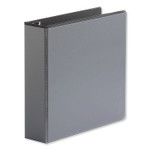 Universal Deluxe Easy-to-Open D-Ring View Binder, 3 Rings, 2" Capacity, 11 x 8.5, Black (UNV30731) View Product Image