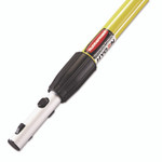 Rubbermaid Commercial HYGEN HYGEN Quick-Connect Extension Handle, 48" to 72", Yellow/Black