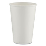Dixie Paper Hot Cups, 16 oz, White, 50/Sleeve, 20 Sleeves/Carton DXE2346W