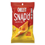 Sunshine Cheez-it Snap'd Crackers, Double Cheese, 2.2 oz Pouch, 6/Pack (KEB11422)
