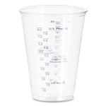 Dart PET Graduated Medical and Dental Cups, 10 oz, Plastic, Clear, 50/Bag, 20 Bags/Carton