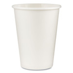 Dixie Paper Hot Cups, 12 oz, White, 50/Sleeve, 20 Sleeves/Carton DXE2342W