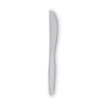 Dixie Plastic Cutlery, Heavy Mediumweight Knife, White, 1,000/Carton