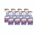 Windex Non-Ammoniated Glass/Multi Surface Cleaner, Fresh Scent, 32 oz Bottle, 8/Carton