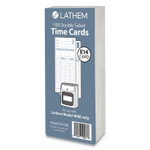 Lathem Time Time Clock Cards for Lathem Time 400E, Two Sides, 3 x 7, 100/Pack (LTHE14100) View Product Image